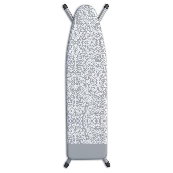 Laundry Solutions By Westex Laundry Solutions by Westex IB0313 15 x 54 in. Deluxe Ironing Board Cover Damask; Grey IB0313